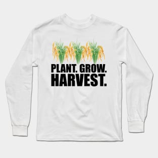 Rice Farmer - Plant grow harvest Long Sleeve T-Shirt